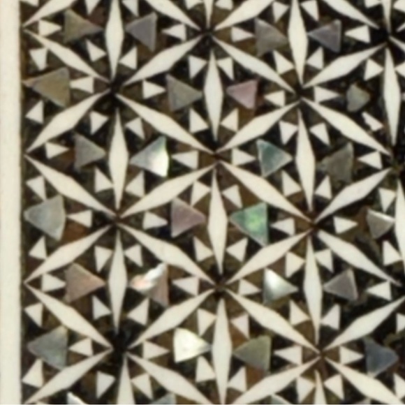 Moorish Handcrafted Middle Eastern Mosaic Inlaid Decorative Box - Picture 9 of 16